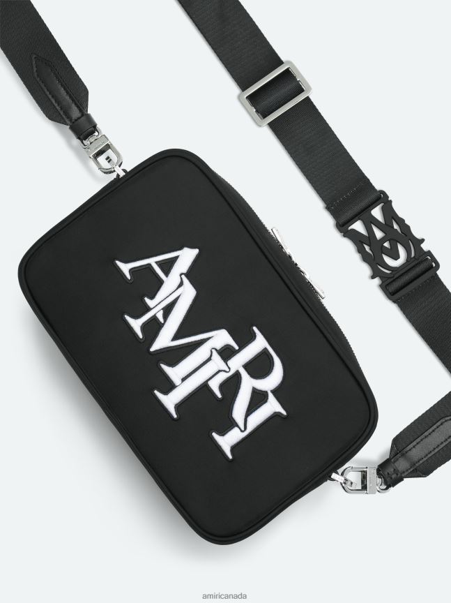 Accessories AMIRI Brand Staggered Large Camera Case Black Unisex ZXNJX8410