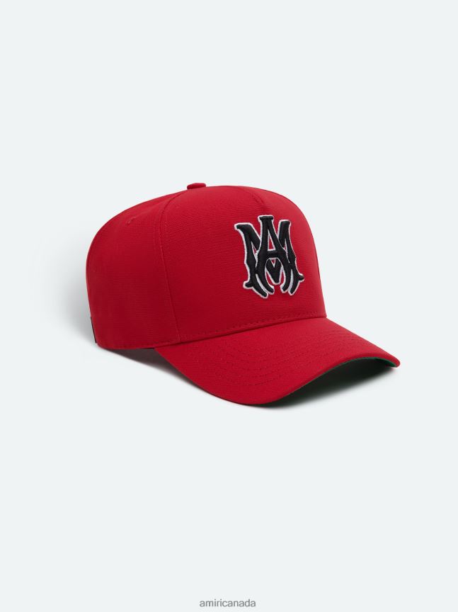 Accessories AMIRI Xo Full Canvas Hat Red/Black Unisex ZXNJX8413