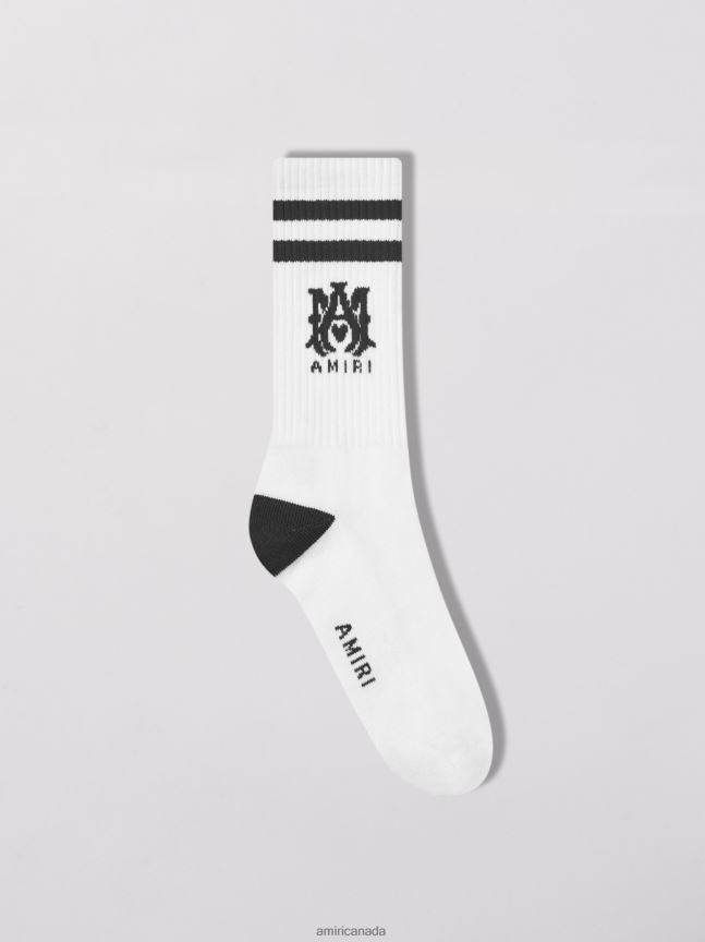 Accessories AMIRI Ribbed M.A. Athletic Socks Black Unisex ZXNJX8448