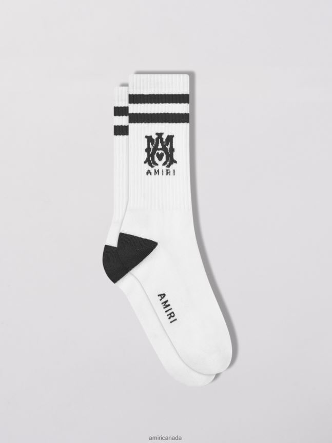Accessories AMIRI Ribbed M.A. Athletic Socks Black Unisex ZXNJX8448