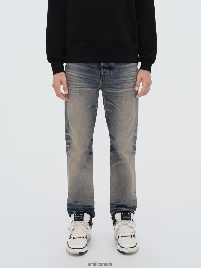 Clothing AMIRI Release Hem Straight Jean Antique Indigo Men ZXNJX82