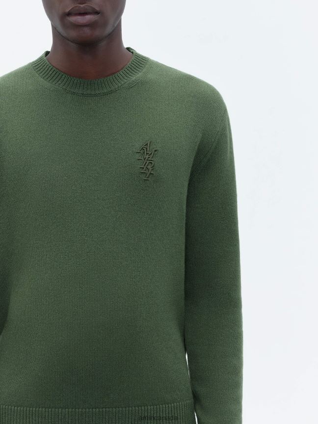 Clothing AMIRI Brand Stack Crewneck Spindle Tree Men ZXNJX8122