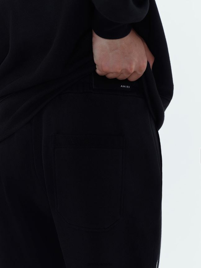Clothing AMIRI Brand Staggered Sweatpant Black Men ZXNJX8158