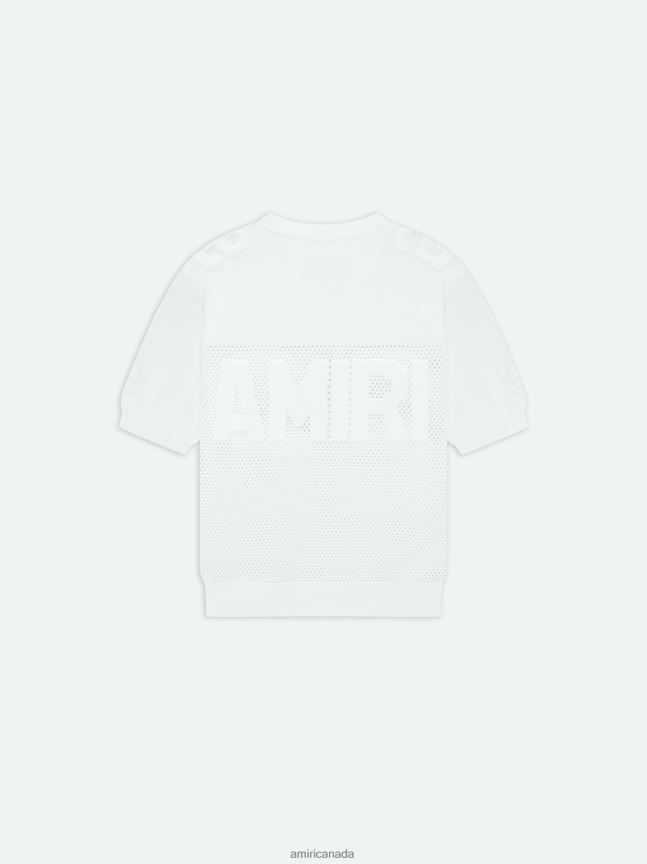 Clothing AMIRI Brand 22 Tee White Men ZXNJX8112