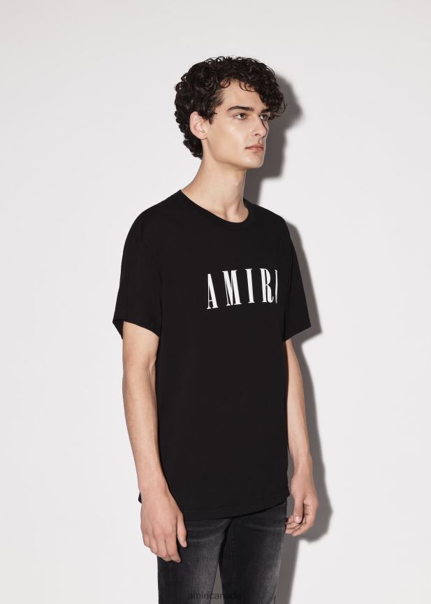 Clothing AMIRI Brand Core Logo Tee Black Men ZXNJX878