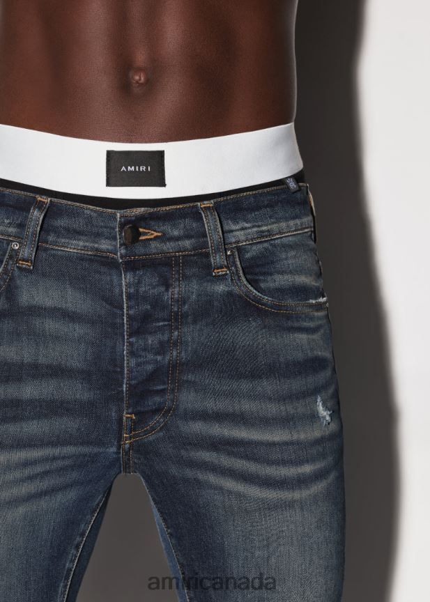 Clothing AMIRI Brand Front Label Boxers Black/White Men ZXNJX8191
