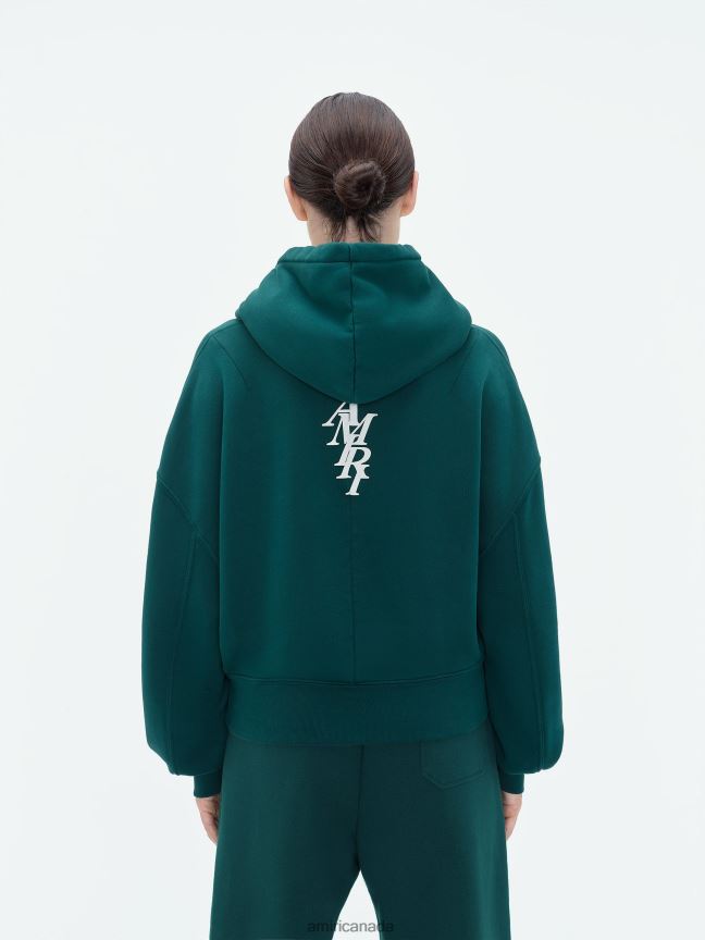 Clothing AMIRI Brand Stack Hoodie Rain Forest Women ZXNJX8278