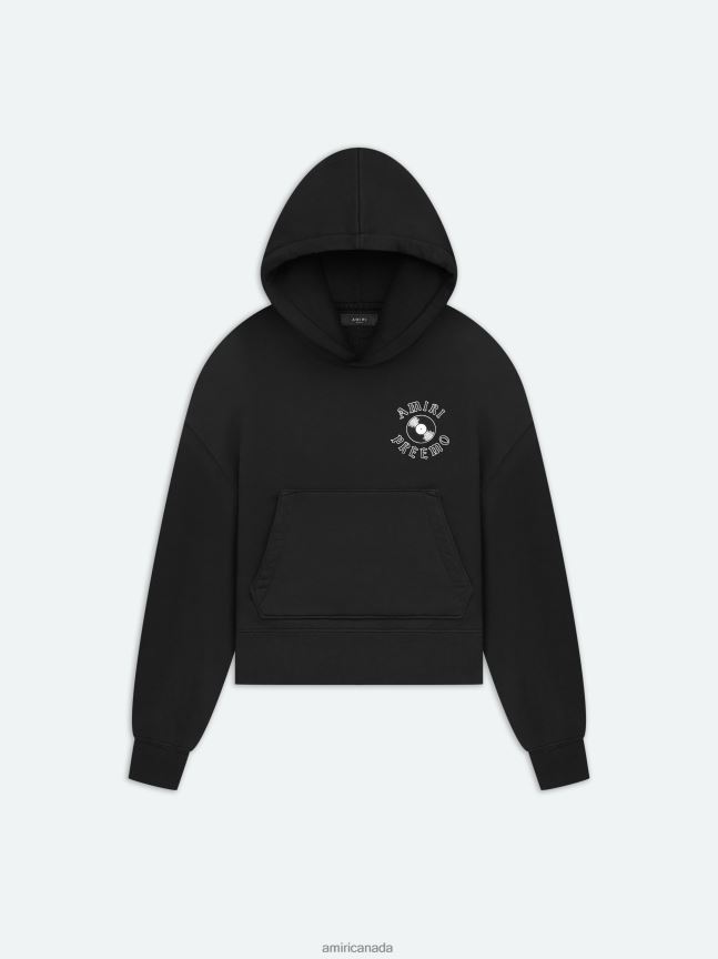 Clothing AMIRI Premier Records Cocoon Hoodie Black Women ZXNJX8281